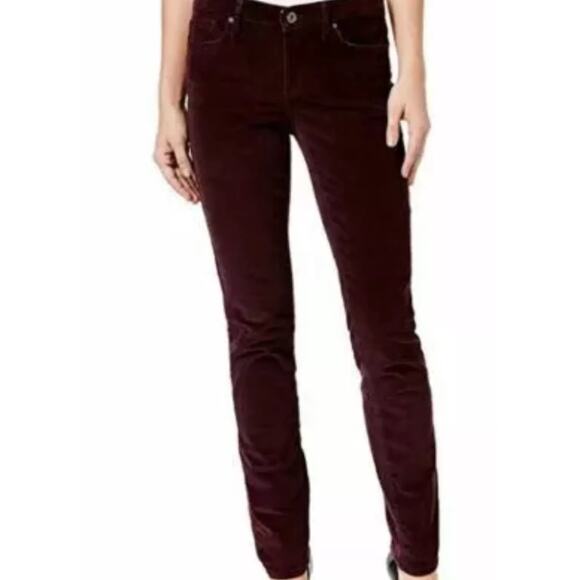 Calvin Klein Burgundy Wine Corduroy Pants 10x30 - Picture 1 of 8